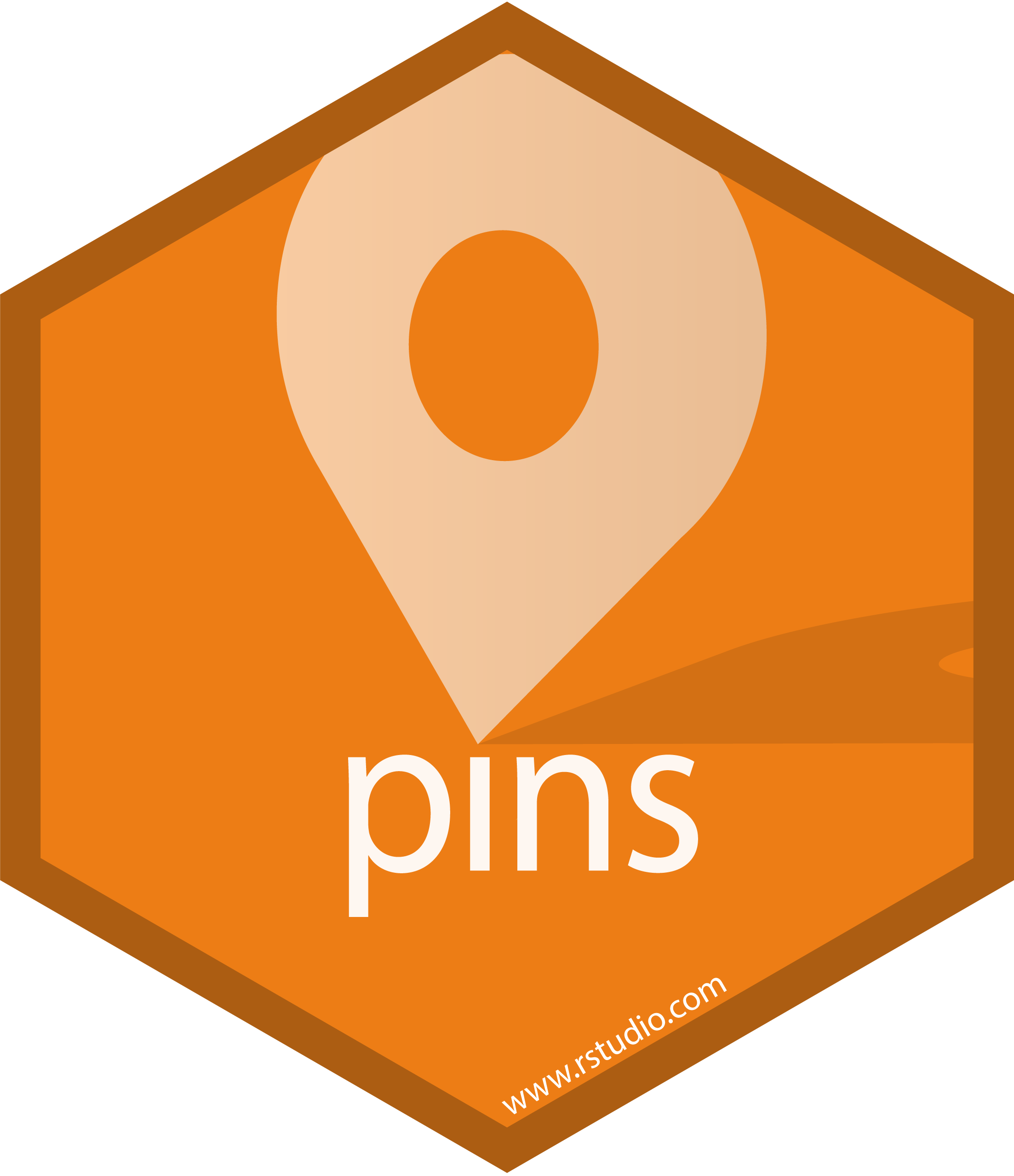 pins hex sticker